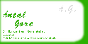 antal gore business card